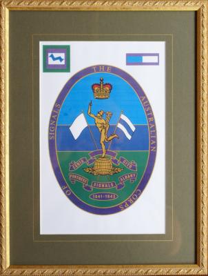 Framed Plaque of The Australian Corps of Signals