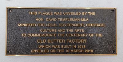 Plaque - Busselton Historical Society