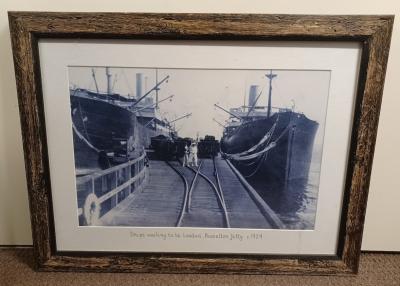 Framed Photograph - Shipping at Busselton Jetty