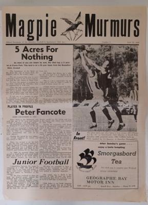 Newsletter - "Magpie Murmurs" 1980