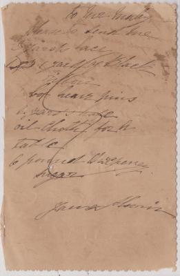 Shopping list from James Slavin