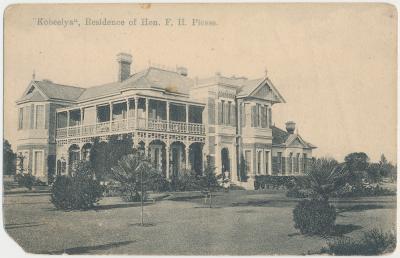 Kobeelya, Residence of Hon. F. H. Piesse