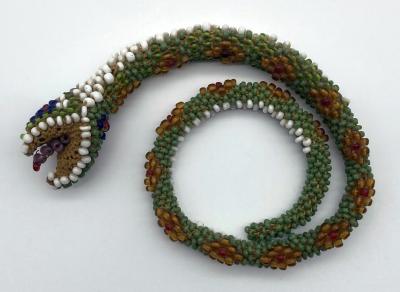 Small Ottoman prisoner of war beadwork snake