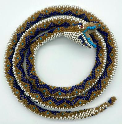 Ottoman prisoner of war beadwork snake, 1919