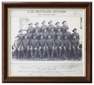 World War 2, Australia, 2/28 Battalion Officers, 1940