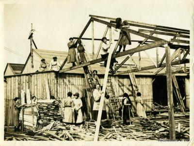 Original reprint of British Official Photograph - Women Carpenters in France 3