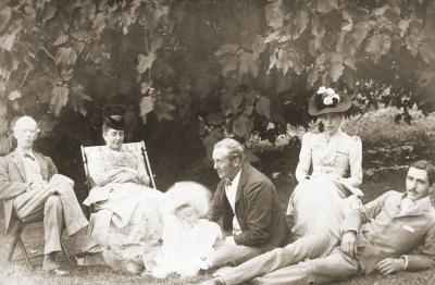 Family In The Garden