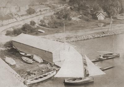 Boat Shed, Dinghies And Yachts