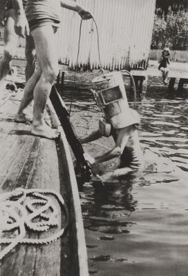 Man Diving In The River