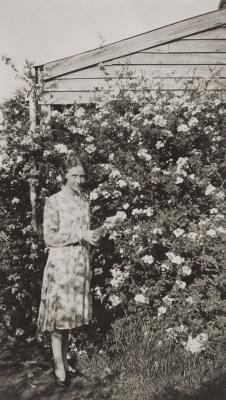 Peggy Sharkey In The Garden