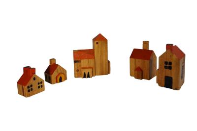 Collection of Wooden Toy Blocks
