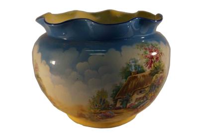 Large Decorated Ceramic Pot