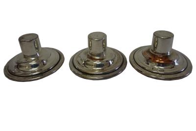 Set of 2 Silver Candle Stands