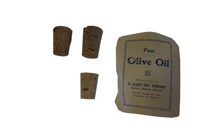Bag with Olive Seeds and Corks