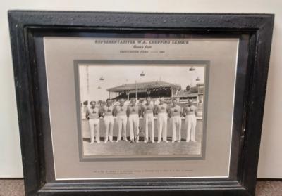 Framed Photograph - WA Chopping League 1954