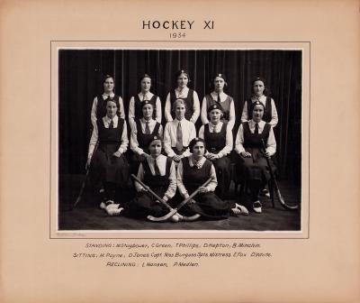 Girls Hockey Team 1934
