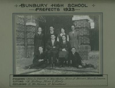 BHS Prefects 1923