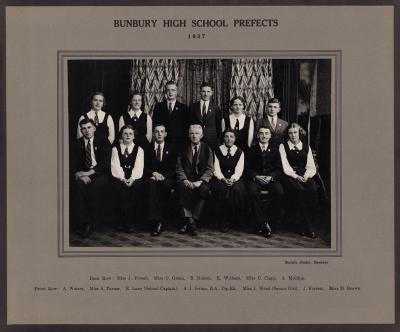 BHS Prefects 1937