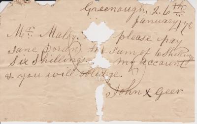 Note from John Gear