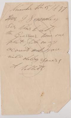 Order for a flat file from A. Pollett