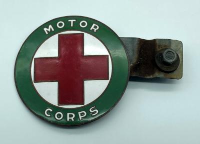 WWI era American Red Cross Motor Corps car badge