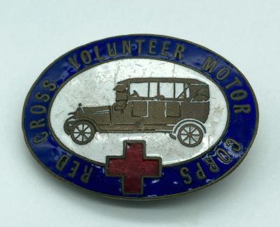 Red Cross Volunteer Motor Corps enamel badge