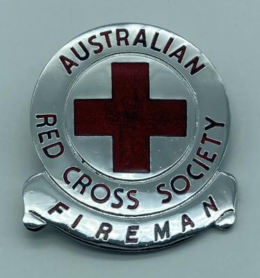 Australian Red Cross Society Fireman badge