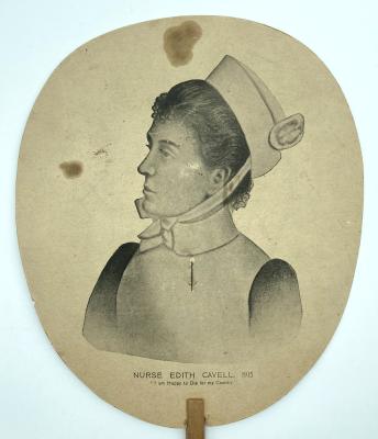 Edith Cavell Army Nurses' Fund commemorative fan