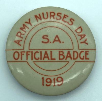South Australian Army Nurses' Day 1919 Official badge
