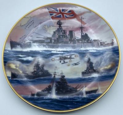 Davenport collector plate 'Sink the Bismarck' from 'Action Stations' series
