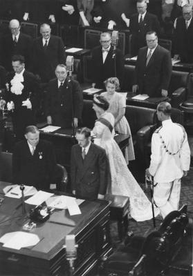 Queen Elizabeth II At The Opening Of Federal Parliament