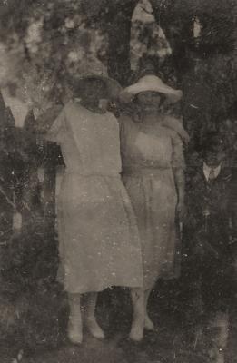 Two Women In A Garden