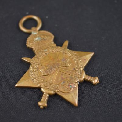 First World War 1914-15 Star Medal issued to Pte. James William CAFFIN 4508