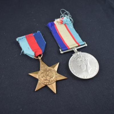Second World War 1939-45 Star Medal and Australian Service Medal issued to Pte. Thomas Roland CARR WX16687