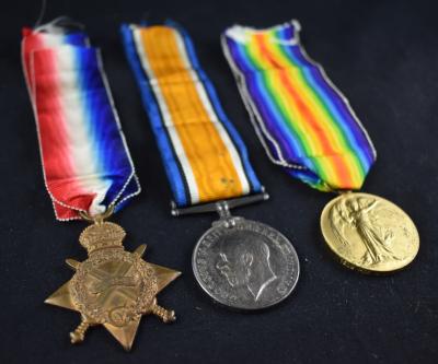 First World War Medal Trio of Pte. William John BEER 1509 