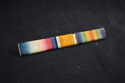 First World War Medal Trio Ribbon Bar of Pte. William John BEER 1509
