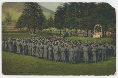 First World War Colour Photographic Postcard of Swiss Troops