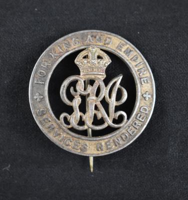 First World War Silver War Badge of L/Cpl Albert Benjamin FREDERICKSON 933