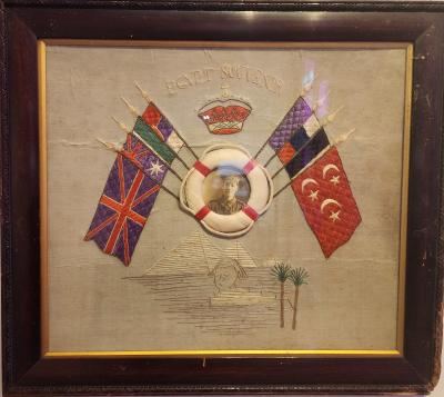 World War 1, Egypt, Framed Memorial Souvenir, 2874 PARKINSON, 11 Battalion, 1915