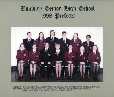 BSHS Prefects 1999