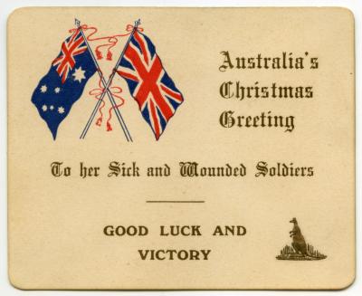 Australian Red Cross Society Christmas card undated