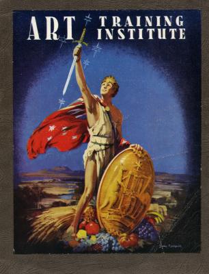 Art Training Institute advertising catalogue featuring Cyril Leyshon-White