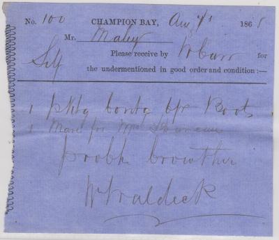 Cart Note no.100