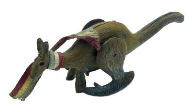 WWI patriotic metal hopping kangaroo