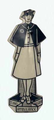 St. John Ambulance Brigade celluloid fundraising pin