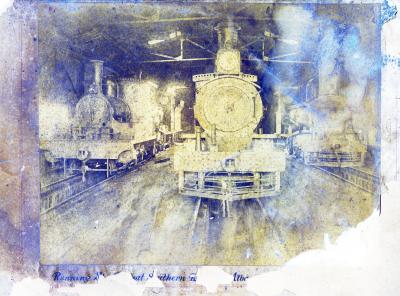 GREAT SOUTHERN RAILWAYS RUNNING SHED, ALBANY c1900