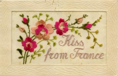 WWI silk postcard sent to Annie from John 16 November 1916