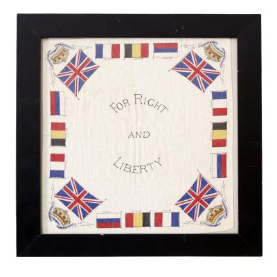 World War 1, Western Australia, Souvenir Patriotic Hankerchief, COLLINS