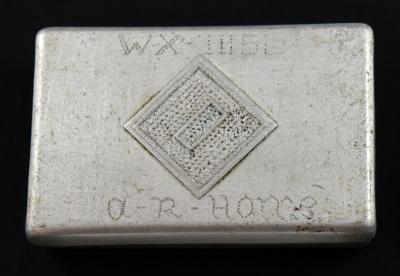 Engraved Tin given to Major Arthur Robinson HOME WX11151