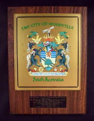 City of Woodville Plaque
